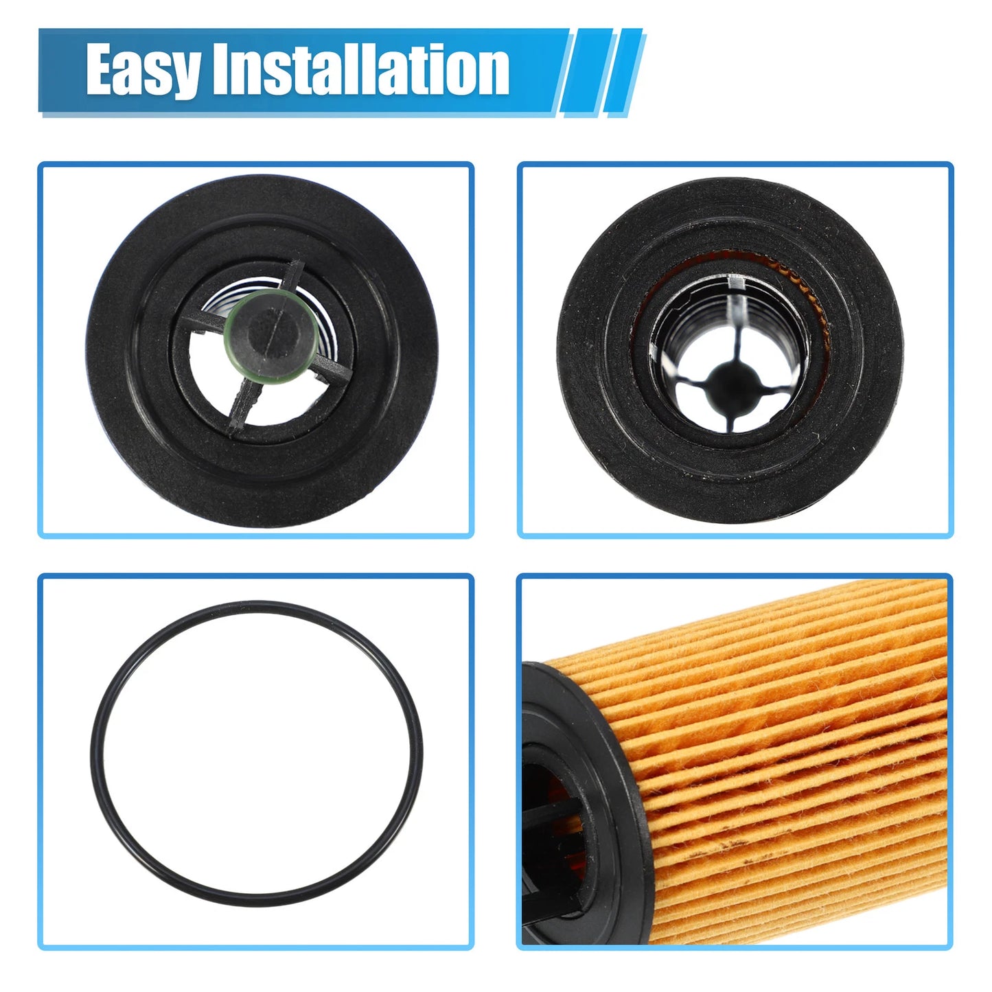Set of 2 Engine Oil Filters 68191349AA 68191349AB for Dodge Ram 1500 Avenger