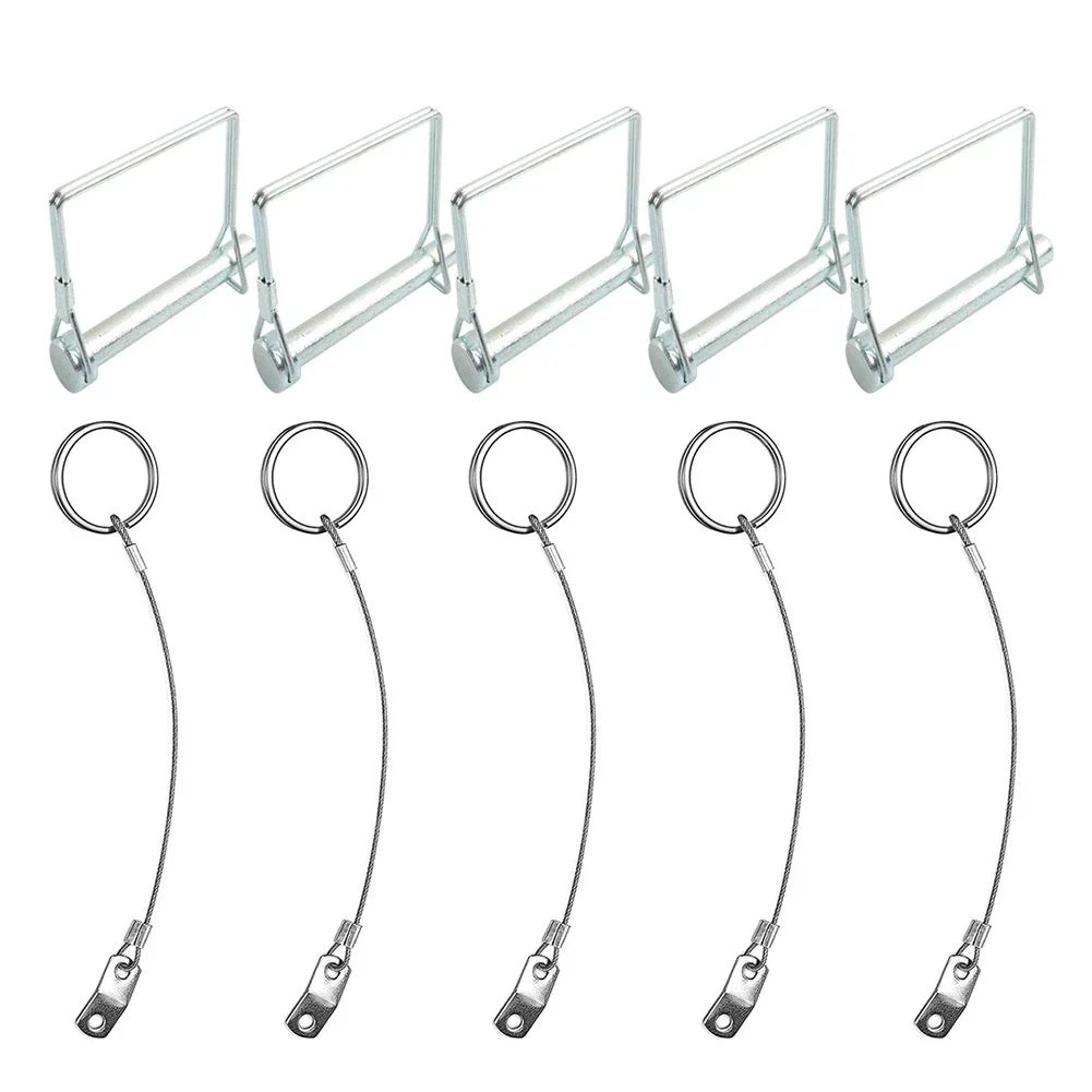 Shaft Lock Pin for Trailer Tow Coupler with Anti-Lost Rope