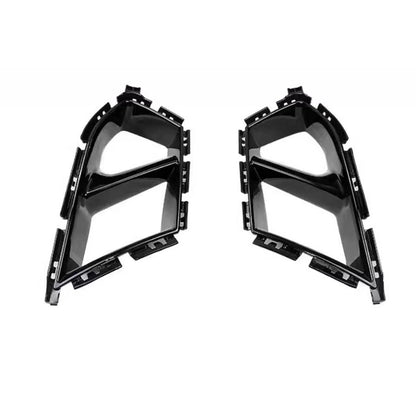 1 Pair Black Front Bumper Side Air Vent Covers for BMW G80 M3 M4 (2021-2024)