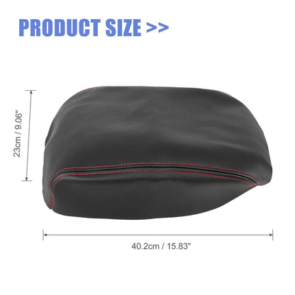 Car Center Console Lid Armrest Cover for Honda Pilot (2009-2015) Black
