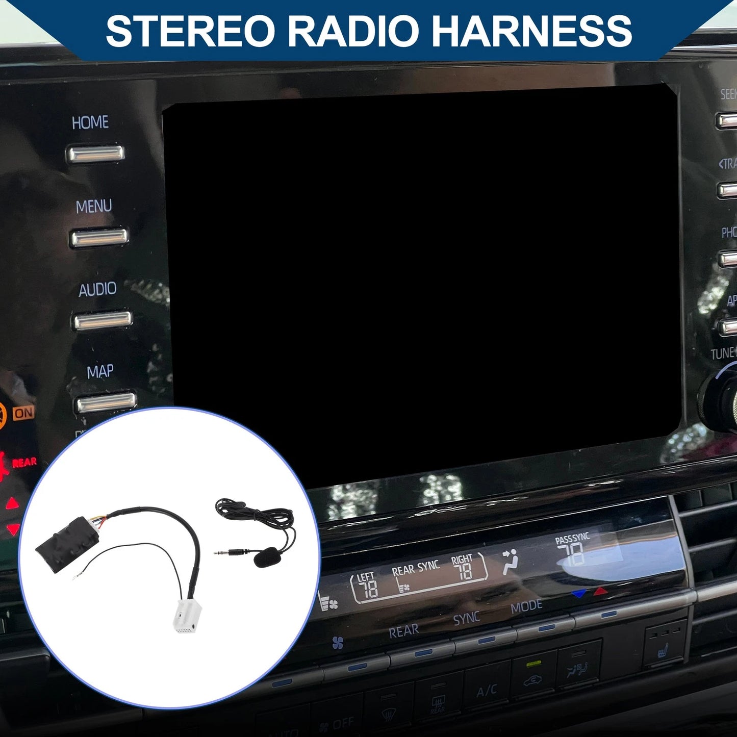 Stereo Radio Harness for Volkswagen (with Microphone, Handsfree)