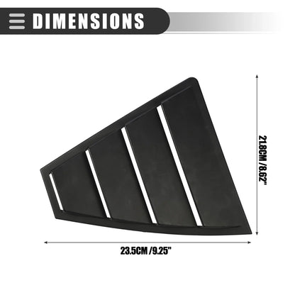 Rear Side Window Louvers Vent Covers for Hyundai Elantra (2017-2019)