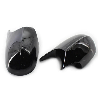 Gloss Black Side Rear Mirror Cover Caps for BMW E90 3 Series (2009-2011)