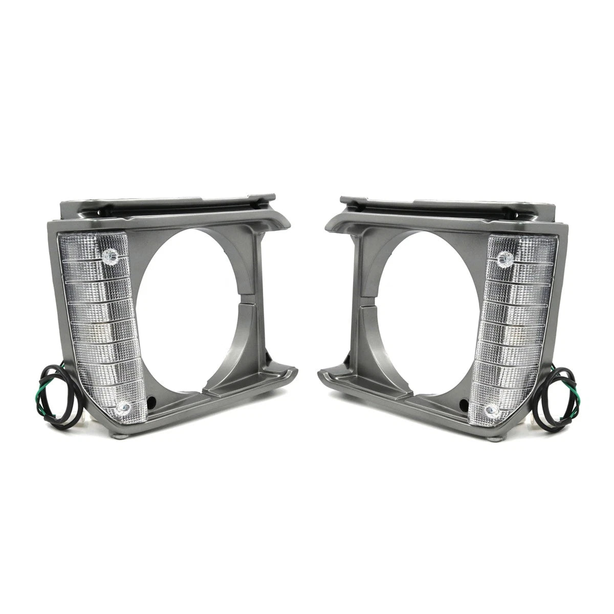 Set of 2 Headlight Door Bezels for Toyota Stout 2D Pickup (1979–1989)