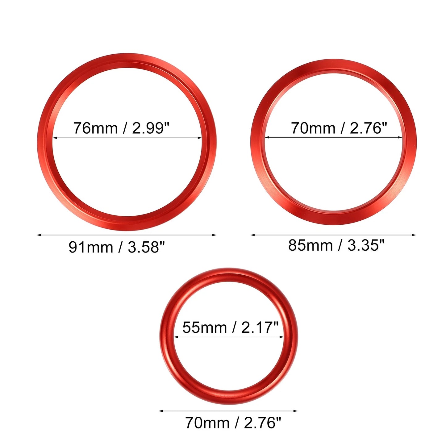 7 Pcs Air Conditioning Outer Vent Rings Covers for Mercedes Benz A-Class (2013–2020)