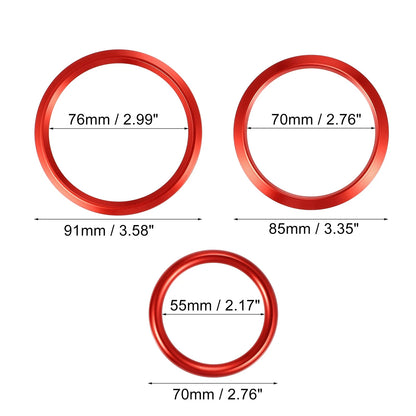 7 Pcs Air Conditioning Outer Vent Rings Covers for Mercedes Benz A-Class (2013–2020)