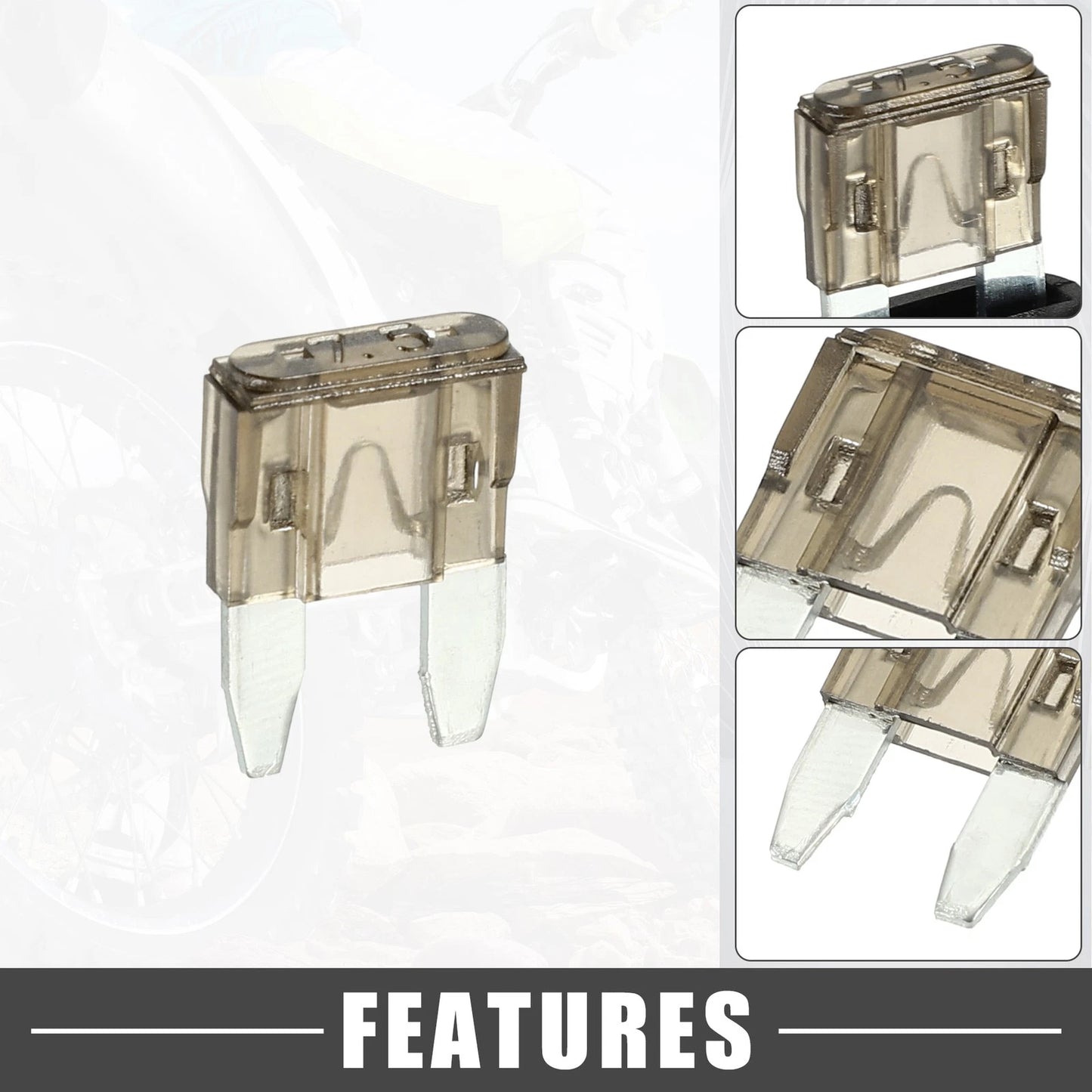 Set of 7.5A Mini Blade Fuses with 12 AWG Fuse Holder