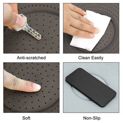Car Bottom Seat Pad Cover for Universal Fit SUV Truck (1 Pc) - Coffee Color Cotton