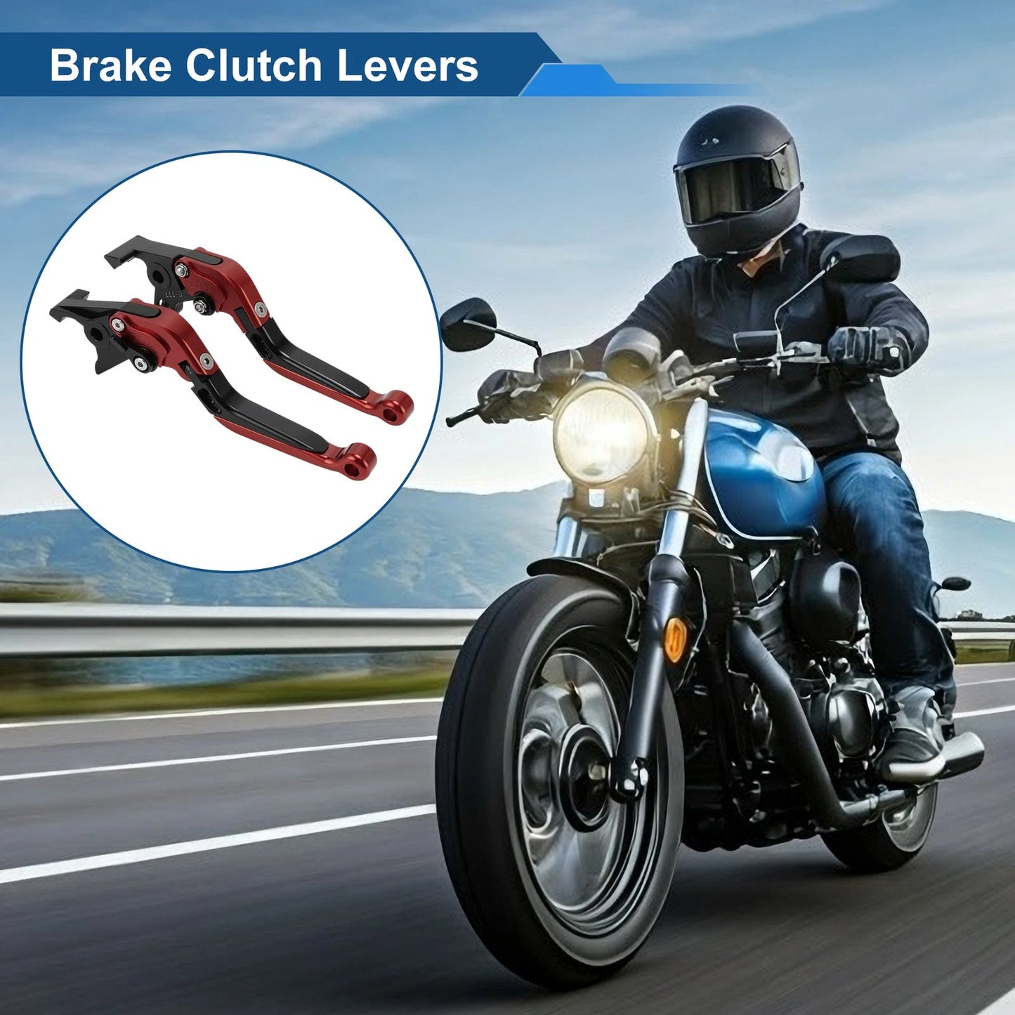 Adjustable Brake Clutch Lever for Kawasaki ZX7R/ZX7RR (1989–2003)