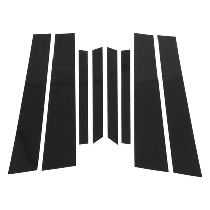 8 x Door Pillar Window Trim for BMW X6 Black (2020-2024)