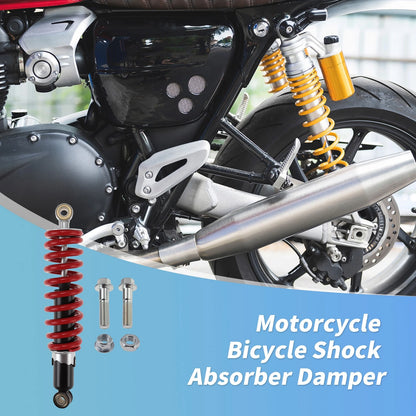 Rear Shock Absorber for Bicycle Motorcycle (280mm) Red Black