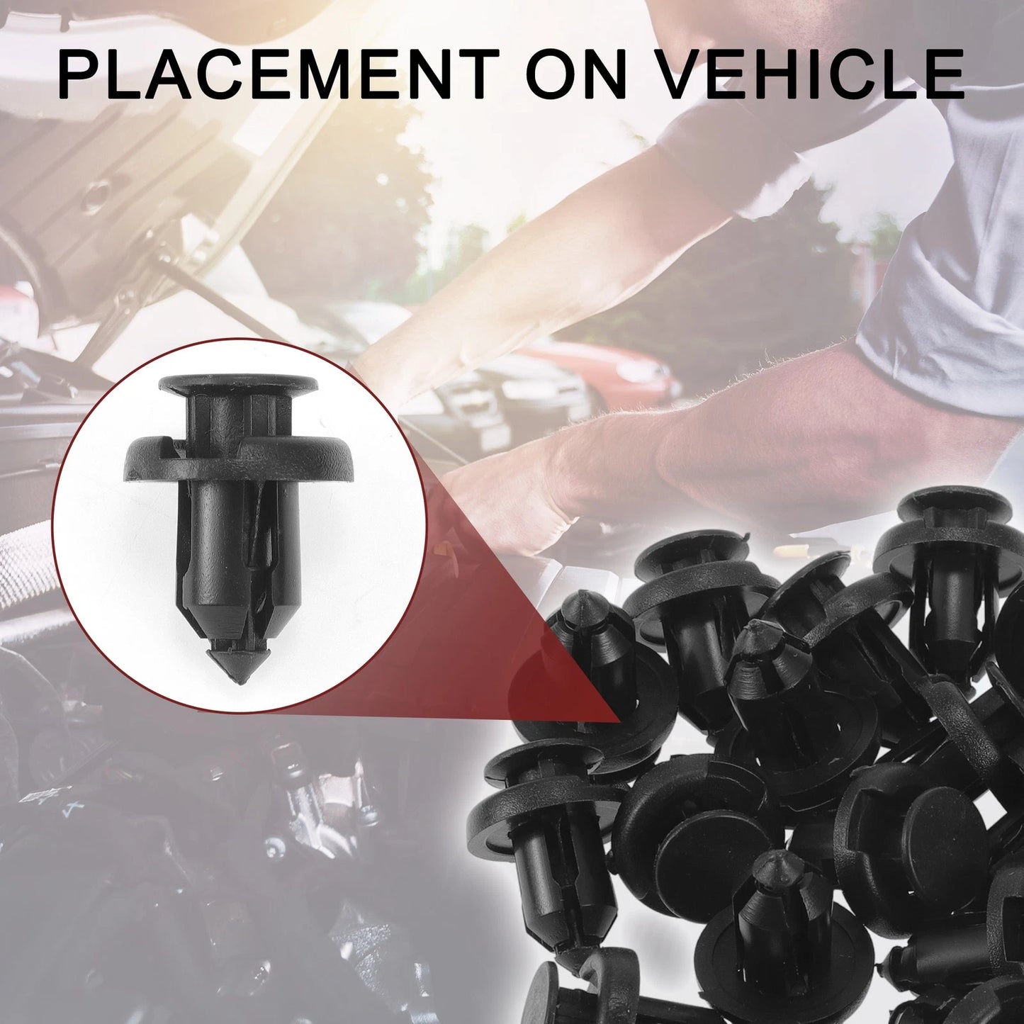 Set of 20 Front Fender Skirt Clips for Honda CR-V (1997–2020) & CR-Z (2011–2016)