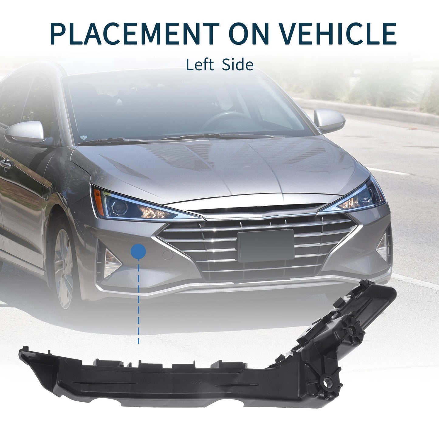 Left Front Bumper Retainer Bracket No.84059892 for Chevy Equinox (2010–2017)