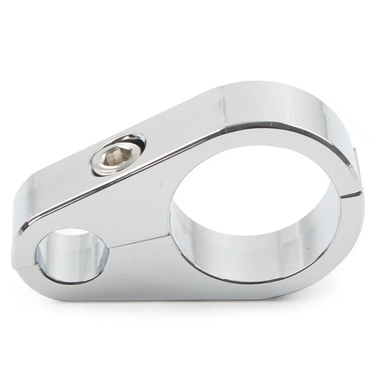 Black Brake Clutch Cable Wire Clamp Clip for Harley 1'' Handlebar