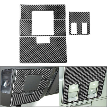 4 Pcs Reading Light Panel Cover Trim for Toyota Tundra (2014-2021) Black