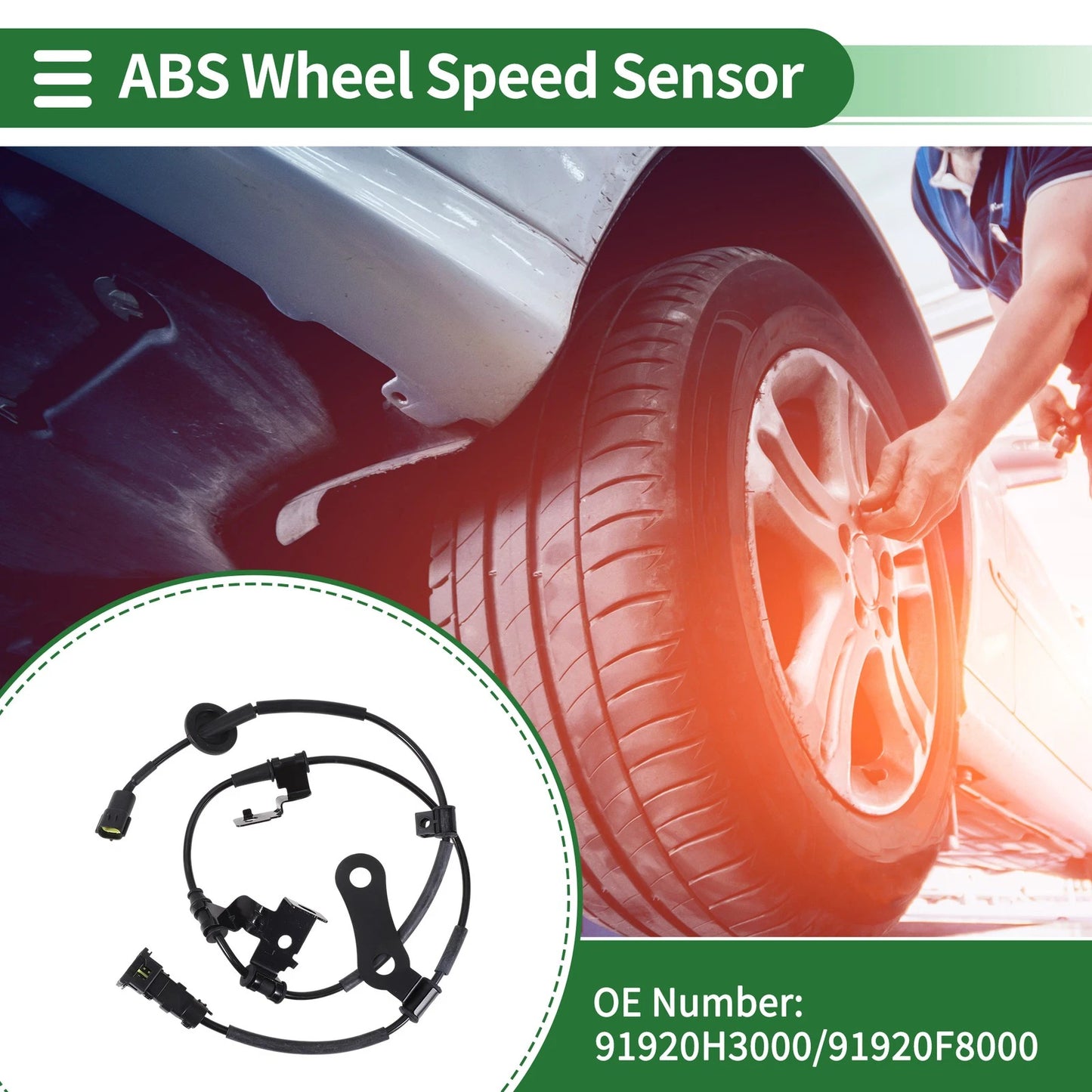 ABS Wheel Speed Sensor No. 91920H3000 for Hyundai Tucson (2015–2020)