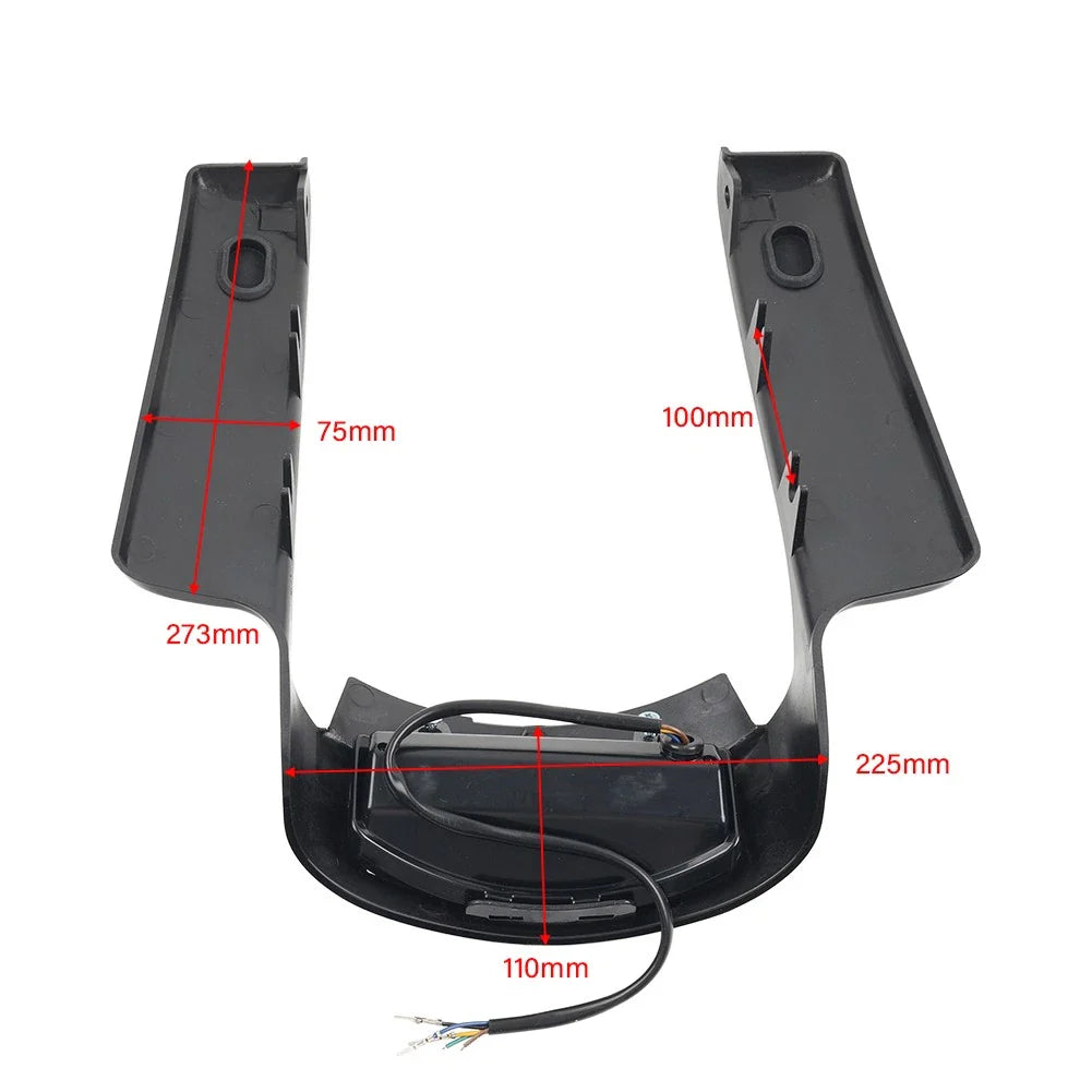 Rear Mudguard Fascia Extension Filler with Light for Harley Touring (2009-2013)