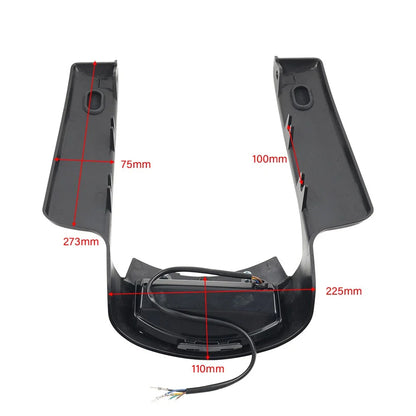 Rear Mudguard Fascia Extension Filler with Light for Harley Touring (2009-2013)