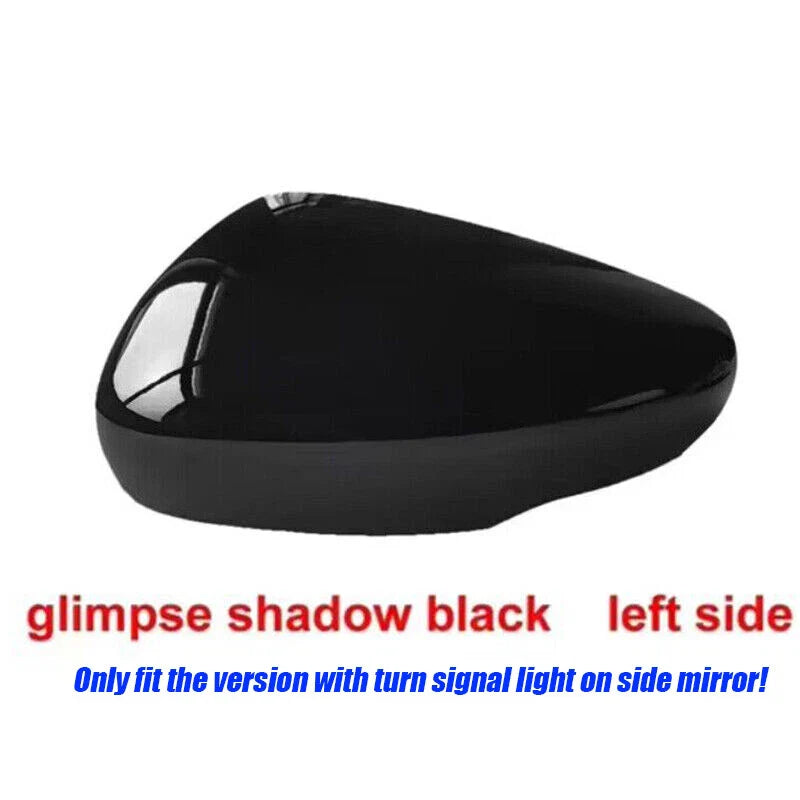 Left Black Turn Signal Hole Side Mirror Cover Cap for Ford Escape (2020–2021)