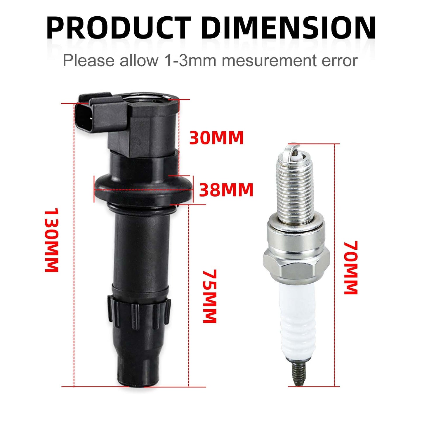 Ignition Coil & Spark Plug for Yamaha YZ450F YFZ450 YFZ450X (2003–2009)
