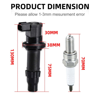 Ignition Coil & Spark Plug for Yamaha YZ450F YFZ450 YFZ450X (2003–2009)
