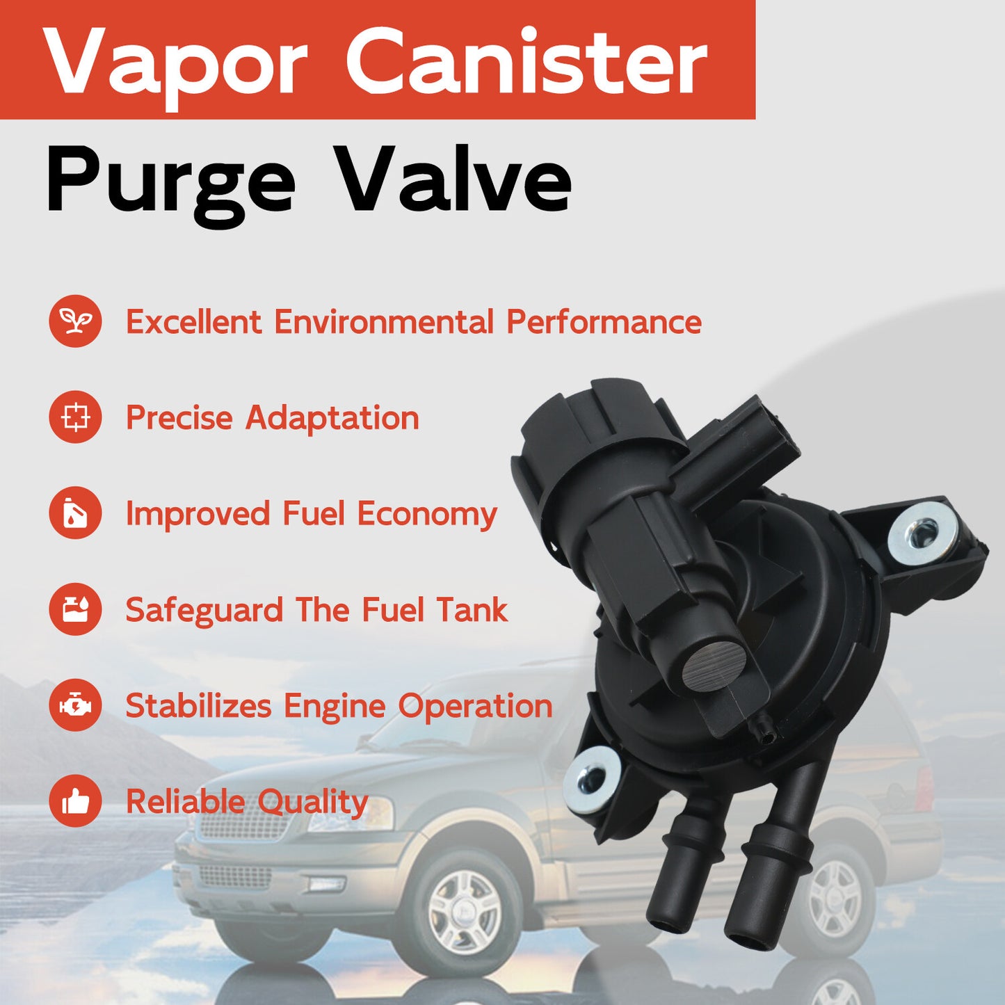 Vapor Canister Purge Valve for Ford F-150 F250 (1997–2003)