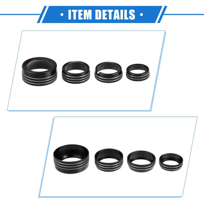 5 x AC Climate Control Knob Rings for Chrysler 300 & Dodge Challenger (2005-2023)
