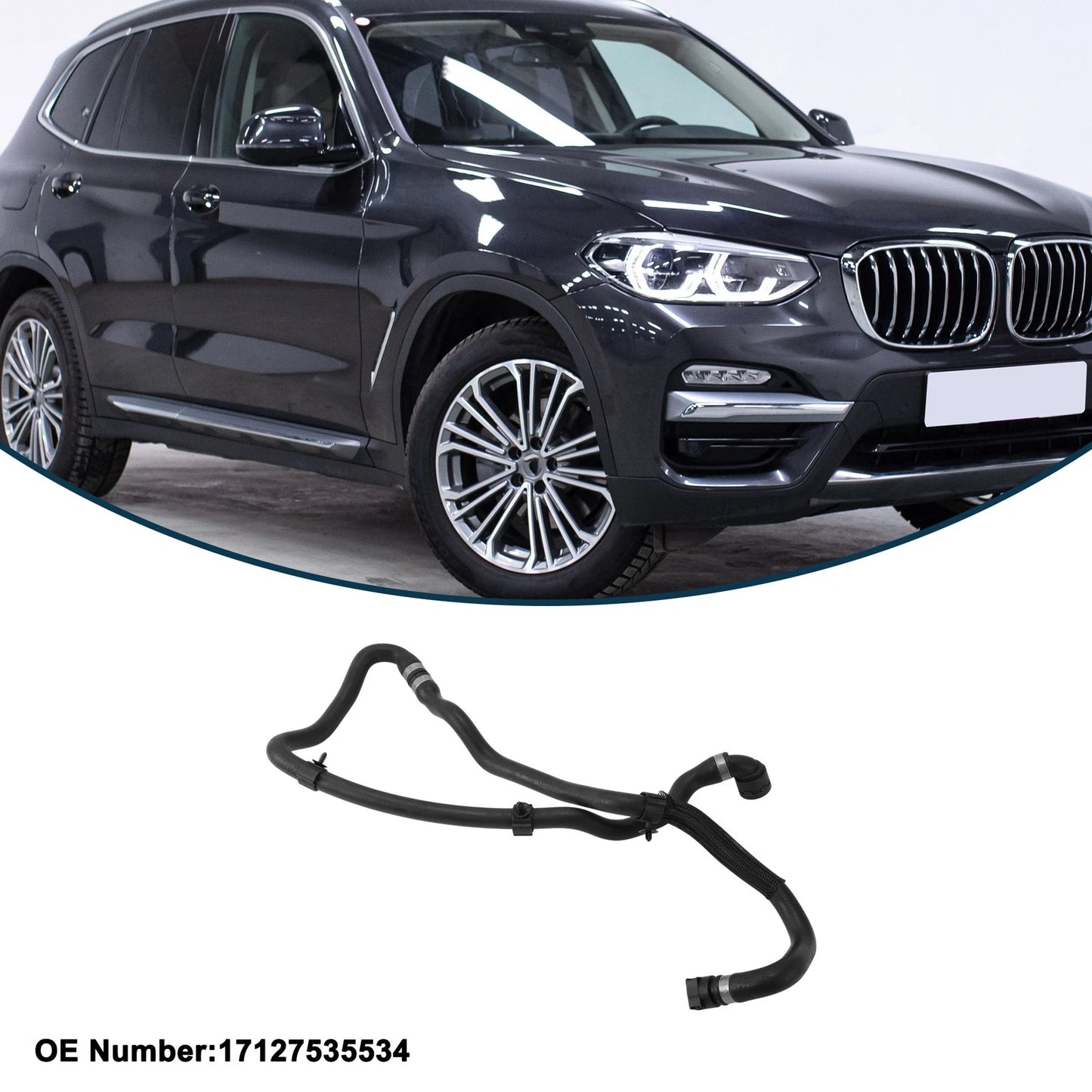 Radiator Hose for BMW X3 (2017–2018) No. 17127535534 Rubber