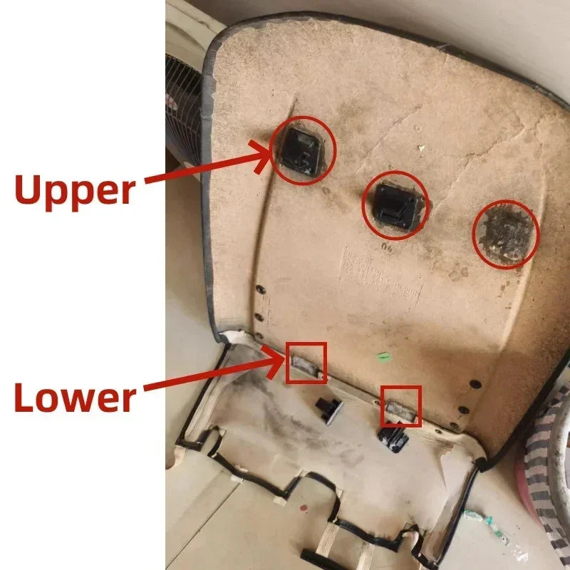 Front Backrest Seatback Cover Buckle Clips for Porsche Cayenne (2003–2010)