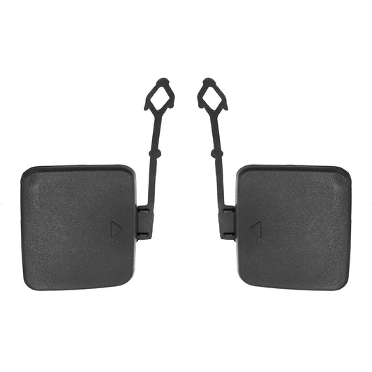 1 Pair Rear Bumper Tow Hook Cover for BMW X5 Black