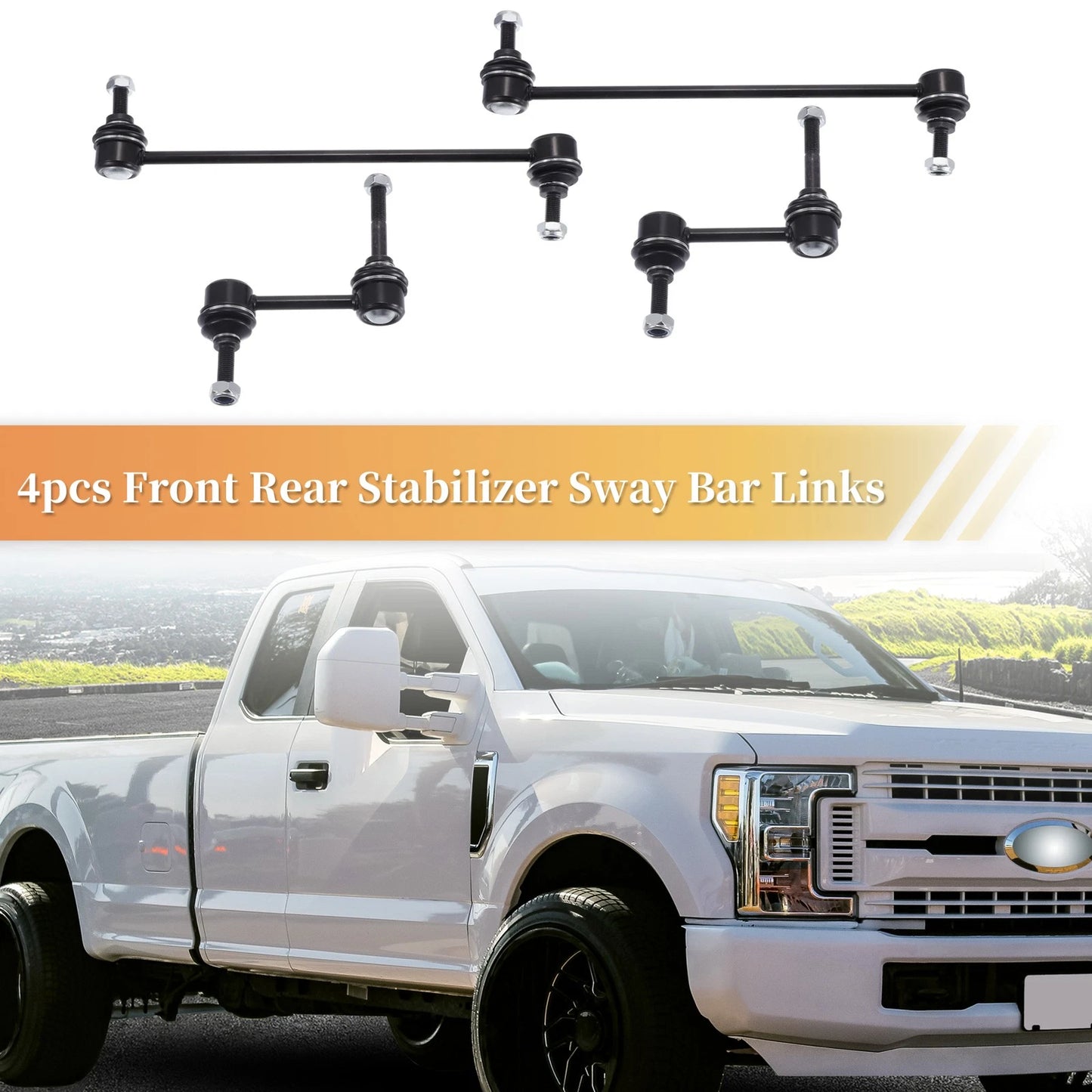 Set of 4 Stabilizer Sway Bar Link Kit for Ford Escape, Mazda Tribute (2001–2012)
