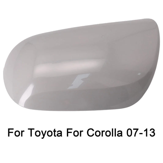 Left Rear View Mirror Housing ABS Plastic White for Toyota Corolla (2007–2013)