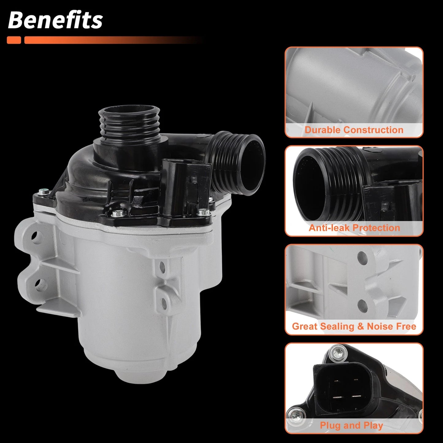 Electric Engine Water Pump for BMW 535i (2011–2016) 11517632426