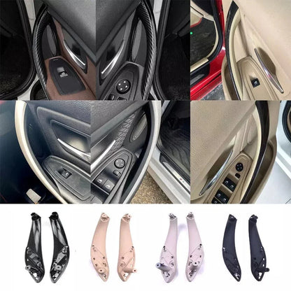 2 x Front Interior Door Pull Handle Set Black for BMW 4 Series (2013–2019)