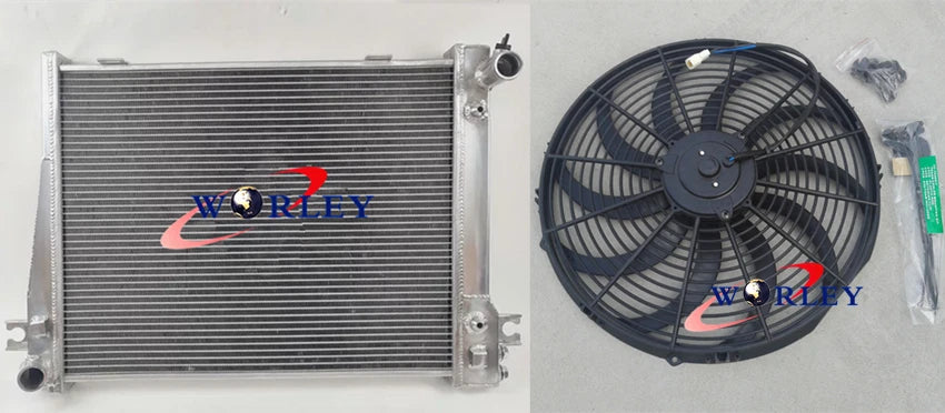 Aluminum Radiator with Fan for BMW 3 E30 (1982–1993)