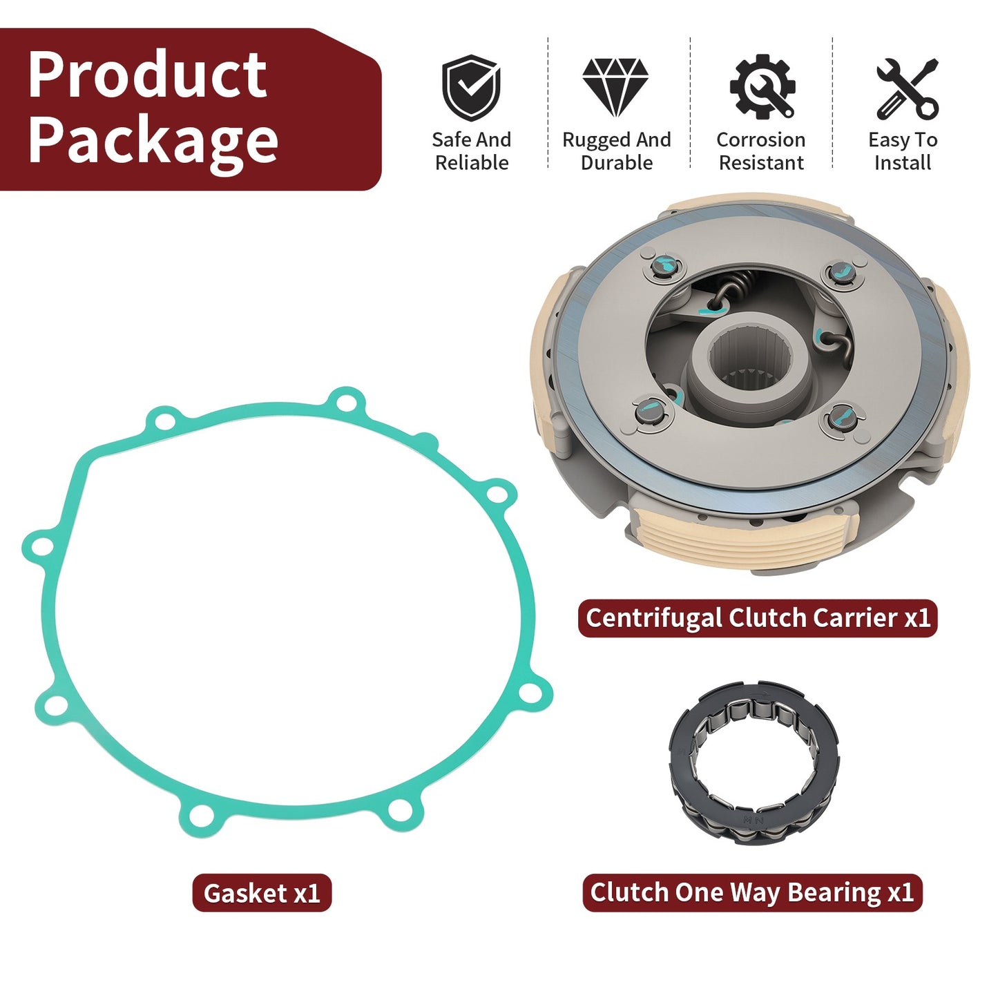 Wet Clutch Centrifugal Carrier Kit for Yamaha Grizzly 350 (2007–2012)