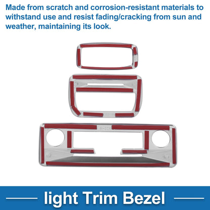 Light Trim Bezel for Nissan Serena (2023) Silver Tone