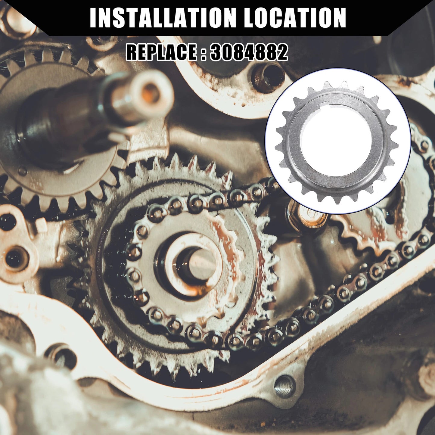 Crankshaft CAM Chain Gear for Polaris 500 (1997–2023)