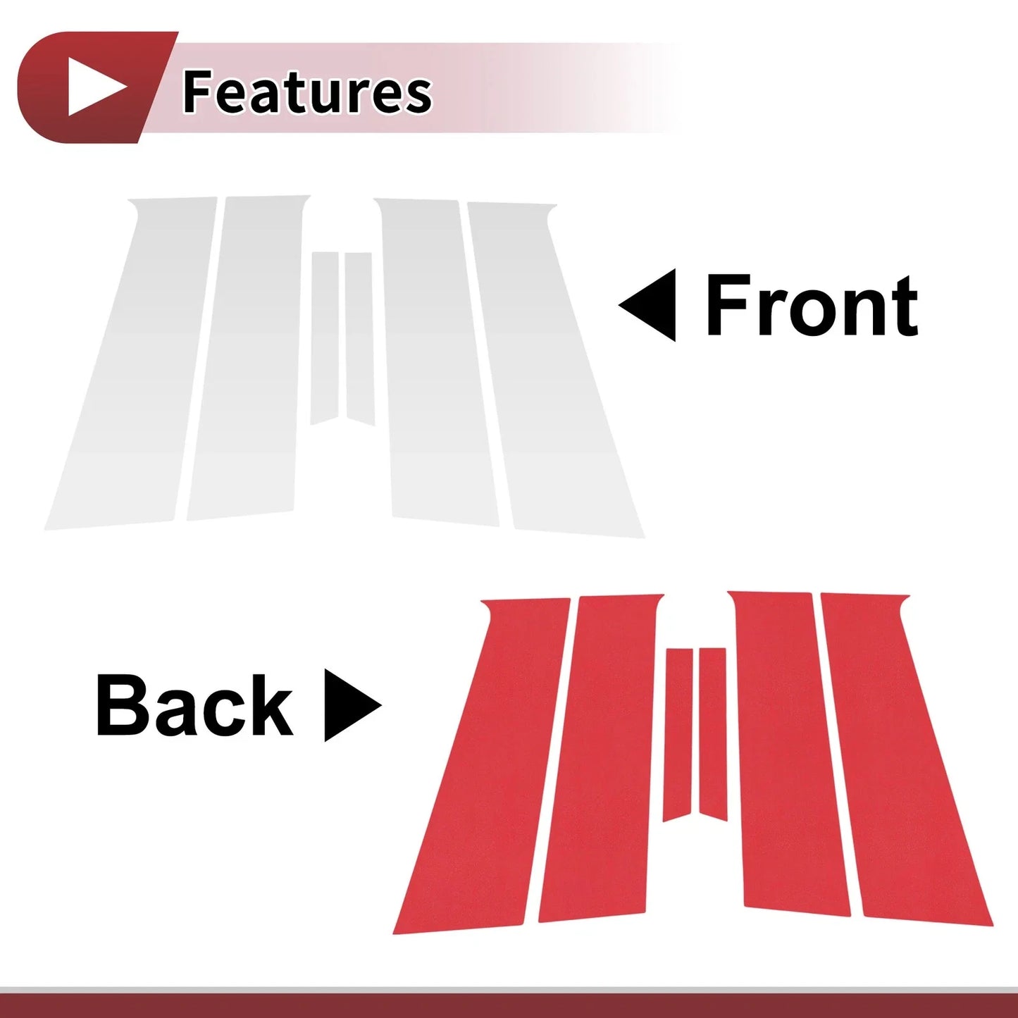 Door Pillar Window Trim for Chevrolet Aveo Hatchback (2011-2014)