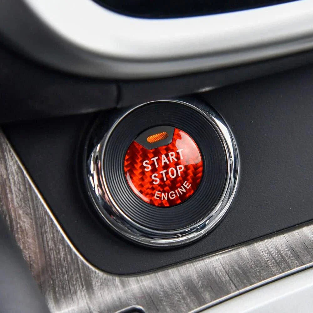 Carbon Fiber Engine Start Stop Push Button Cover for Nissan Infiniti
