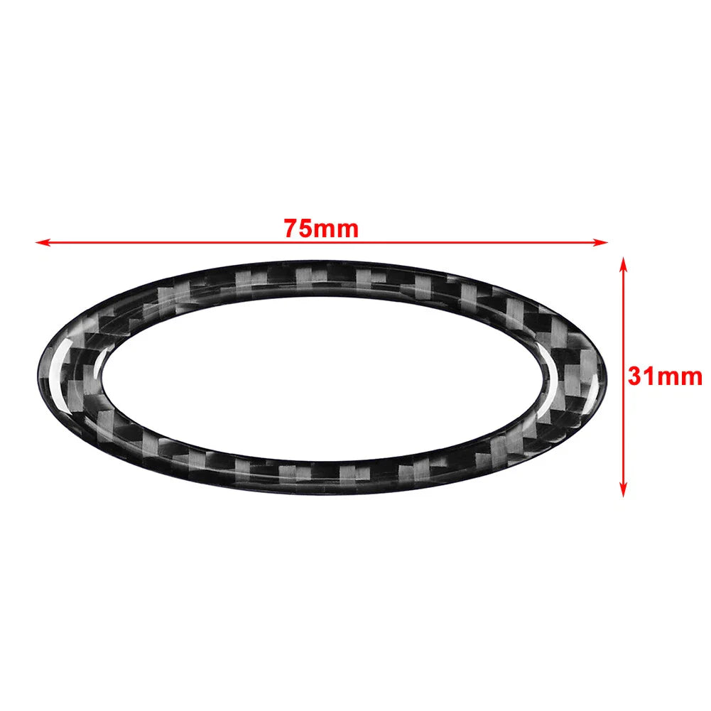 Red Steering Wheel Center Ring Cover Trim for Ford Fusion Mondeo (2013-2019)