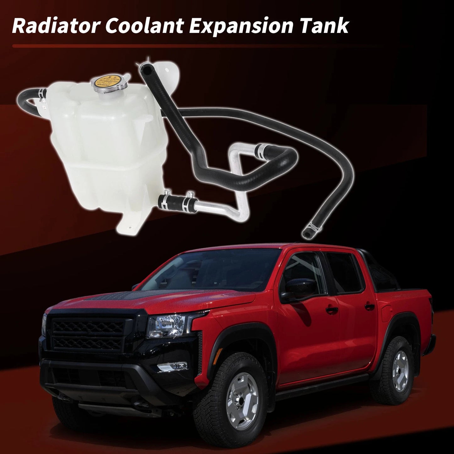 Coolant Expansion Reservoir Tank for Nissan Frontier L4 2.5L/V6 4.0L (No.603629)