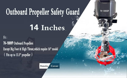 14" Propeller Safety Guard for Outboards Up to 13.5" (70-100 Hp)