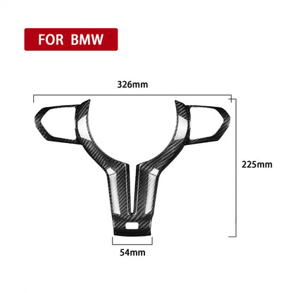Carbon Fiber Steering Wheel Cover for BMW M2 M3 M5 M6 F87 F80 F82 (2016-2023)