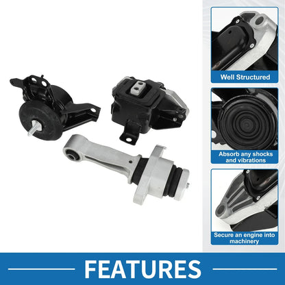 Engine Motor Trans Mount Set for Hyundai Sonata (2016-2018)