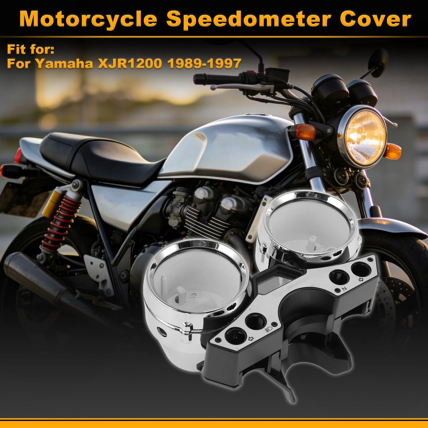 Speedometer Gauge Cover for Yamaha XJR1200 (1989–1997) Plastic