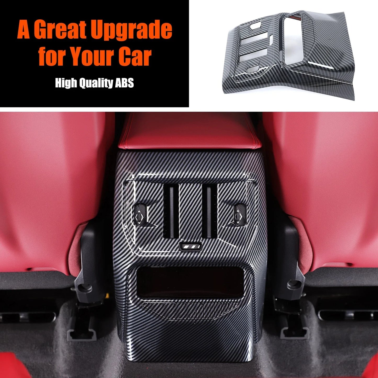 Carbon Fiber ABS Rear Air Vent Anti-Kick Cover for BMW X3 G45 (2025–2026)