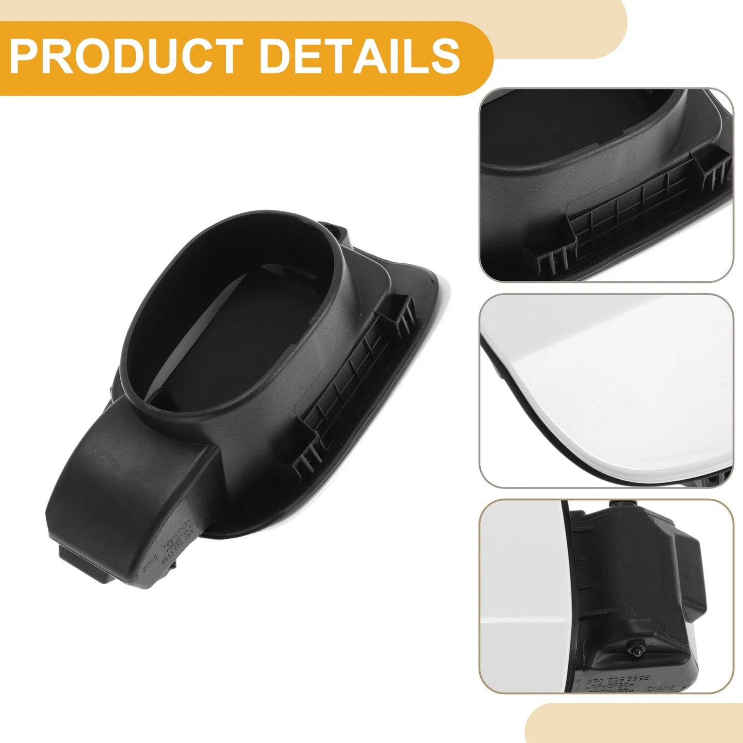 Fuel Tank Door Cap for Audi Q5 (2010–2016) No. 8R0809999B White ABS