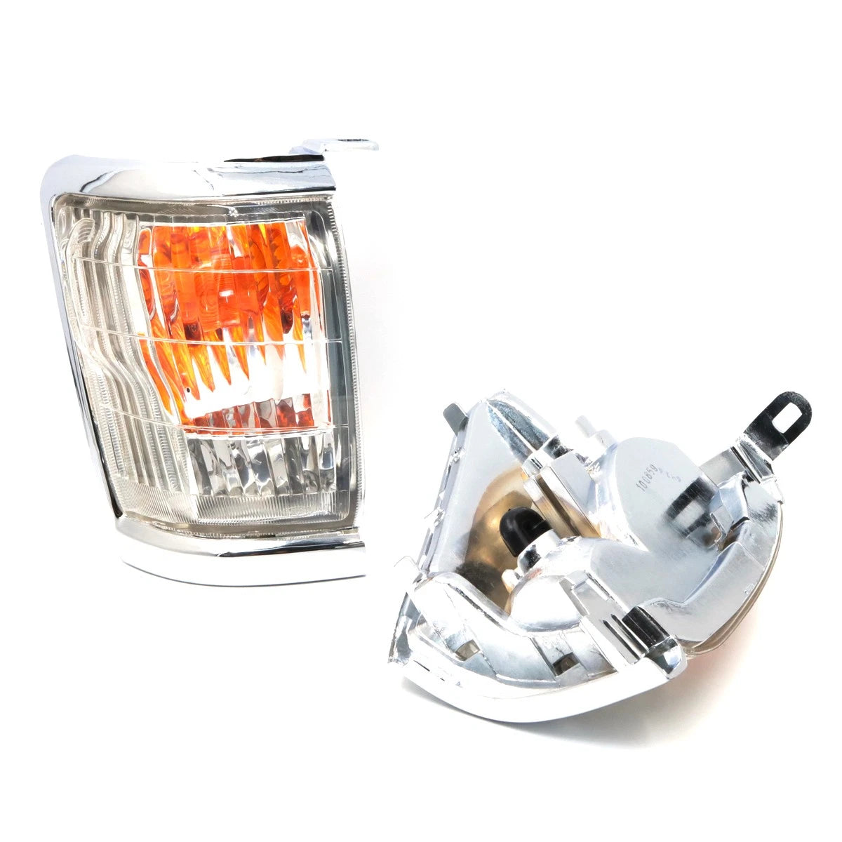 Set of 2 Chrome Indicator Corner Lights for Toyota Hilux LN145 LN147 (1997–2001)