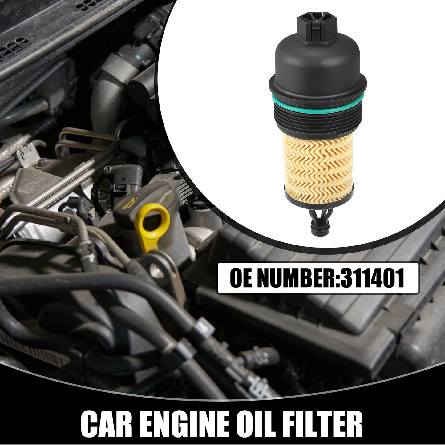 Oil Engine Filter Housing Cap No. 311401 for Maserati Ghibli (2014–2019)